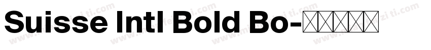 Suisse Intl Bold Bo字体转换